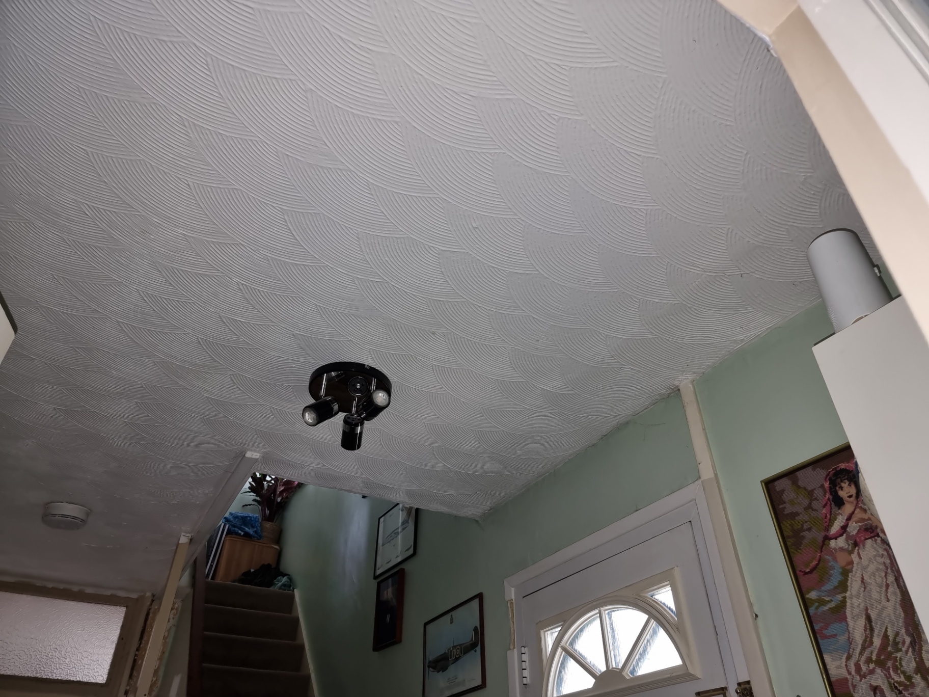 Artex textured coatings photographed during an Elements asbestos survey